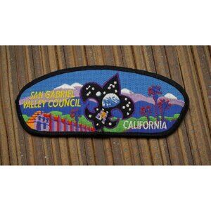 Boy Scout Patch San Gabriel Valley Council California BSA Colorful Embroidered
